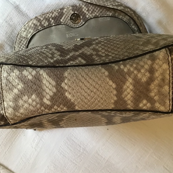 Michael Kors Python Print Crossbody Bag With Studs - Picture 11 of 14